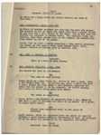 Moe Howard's 30pp. Script Dated April 1937 for The Three Stooges Film ''Playing the Ponies'' -- With Numerous Annotations in Moe's Hand -- Bound by Staples, Very Good Condition